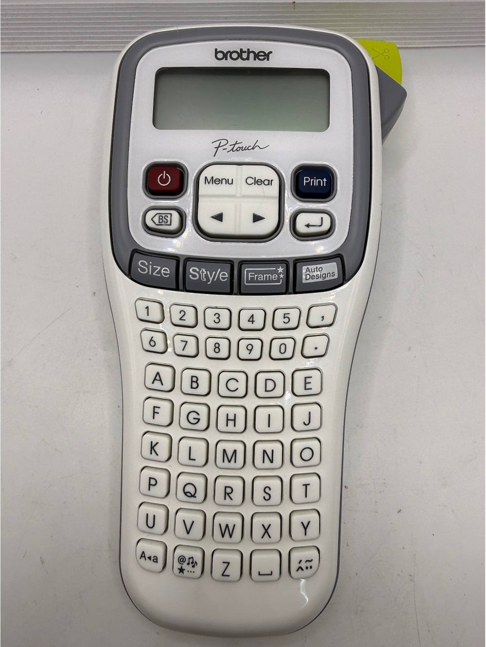Brother P-Touch PT-H100 Handheld Label Maker TZe Tape Tested Working White Gray